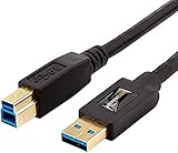 AmazonBasics High Speed USB 3.0 Cable - A-Male to B-Male - 9 Feet (2.7 Meters)