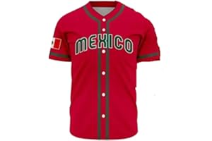 Mexico sewn jersey Baseball jerseys stitched any name number