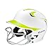 Easton Junior Z5 2Tone Batters Helmet with SB Mask, White/Optic