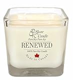 Scented Soy Candles - Renewed by Skore Candle - 14 oz. Made with pure, natural soywax. Best for eliminating kitchen odor. Infuse sweet fragrance into your living room, dining area or entire home.
