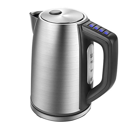 Homevolts Digital Temperature Control Kettle 1.7L Stainless Boil Dry