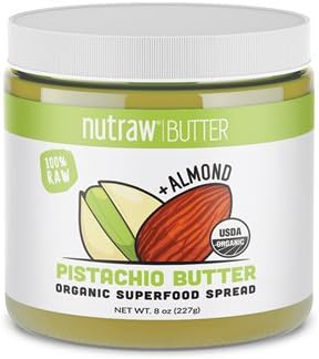 Nutraw Foods- Organic Pistachio/Almond Butter Spread 8 Oz.