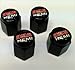 Valve Stem Caps Compatible with Dodge 392 Hemi Charger Challenger Hellcat SRT (Black - Black)