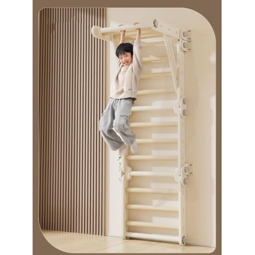 AM ANNA Toddler Climbing Toys, Swedish Ladder Kids Pikler Triangle Set,Montessori Indoor Play Gym,Multifunction Foldable Indoor Climbing Gym for Kids,Plastic Montessori Indoor Jungle Gym Playground