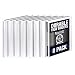 Samsill 3 Ring Durable View Binders - 8 Pack, 1/2 Inch Round Ring , Non-Stick Customizable Clear Cover, White