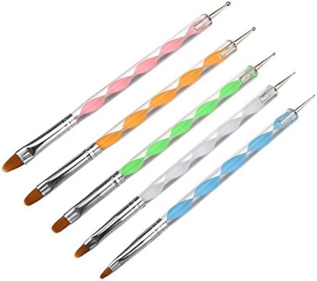 MagicFeel Dotting Tools Painting Brushes Set for Nail Art, Rock Painting, Embossing Pattern, Pottery &amp; Clay Craft (Set of 5)