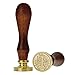 Yoption Initial Alphabet Wax Seal Stamp, Retro Letter T Sealing Wax Stamp Brass Head Wooden Handle for Wedding Party Invitation Envelopes