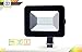 LLT 20W LED Flood Light with Knuckle Mount Super Slim - 1600lm 5000K Daylight SMD - LED Outdoor Light Landscape Security Waterproof - Black Aluminum and Tempered Glass