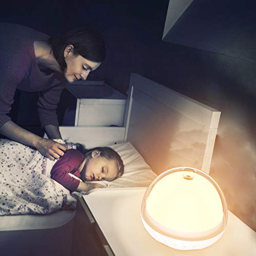Table Lamp, Touch Sensor Bedside Lamps Dimmable Night Light with Color Changing RGB for Bedroom/Living Room/Office/Outdoor, (White/Warm White, Color Temperature 2700K-6500K) - Thumbnail 6