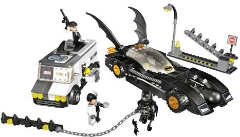 lego batmobile two face chase