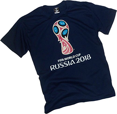 FIFA World Cup, 2018 World Cup Russia Trophy Logo, Adult T-Shirt, XXX-Large