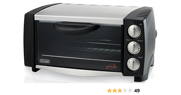 Amazon.com: DeLonghi eo1251 6-slice 1/2-cubic-foot Horno de convección,  color negro y acero inoxidable : Hogar y Cocina
