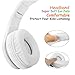 Bluetooth Headphones for Kids, 85db Volume Limited, up to 6-8 Hours Play, Stereo Sound, SD Card Slot, Over-Ear and Build-in Mic Wireless/Wired Headphones for Boys Girls(White)thumb 2