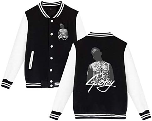 FLangeer Unisex G-Eazy Supersoft Baseball Uniform Jacket Coat Sweater Black