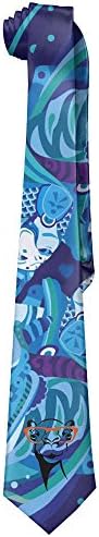 Men's Classic HIPSTER CAMEL IN GLASSES WITH SMILE Neck Ties Soft And Silky Ties