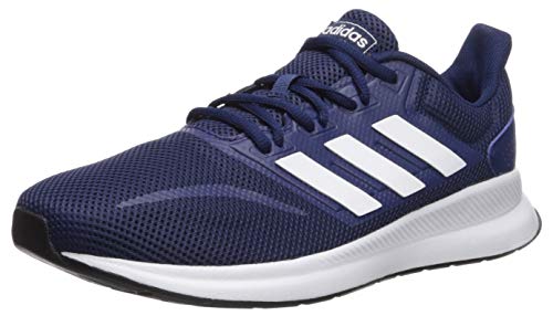 adidas Men's Falcon Running Shoe, Dark Blue/White/Black, 12.5 M US