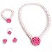 kilofly Princess Jewelry Value Pack of 4, Necklace, Bracelet, Earrings, Ring