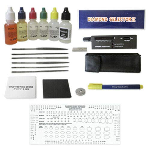 Gold Silver & Diamond Tester Gemstone Testing KIT Electronic Test 6 ACIDS