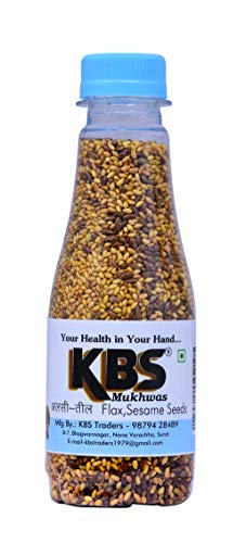KBS mukhwas Flax Sesame Seeds (alsi tal) Mix mukhwas (Pack of 1/90gm)