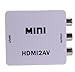 Mini HD Video Converter Box HDMI to AV/CVBS L/R Video Adapter HDMI2AV Support NTSC and PAL Output