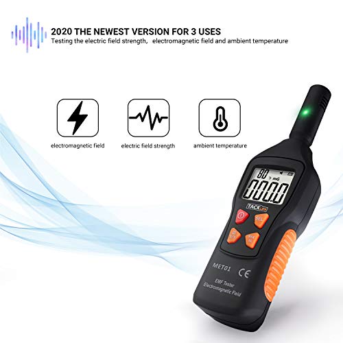 EMF Meter, Field Radiation Detector 5HZ—3500MHz with 3