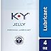 K-Y Jelly Classic Water-Based Body Friendly Formula 4 Fl Oz. Personal Lubricant for Wetter Sex for Men, Women and Couples & Safe to Use with Latex Condoms