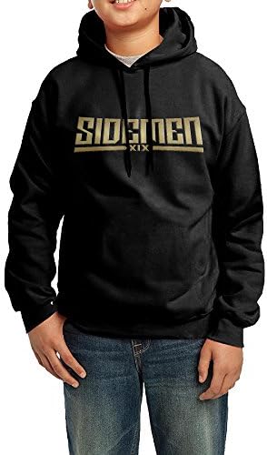 Boys Girls Kids Gold Sidemen Symbol Hoodie Black Cotton Hoodie Medium