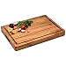 Large Reversible Multipurpose Thick Acacia Wood Cutting Board: 16x12x1.5 Juice Groove & Cracker/Bread Holder (Gift Box Included) by Sonder Los Angeles primary