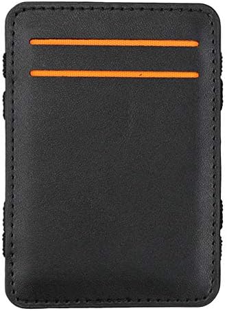 WKDYBD Men Women Leather Magic Bifold Leather Wallet Card Holder Wallet Purse Money Clip