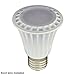 LEDwholesalers UL PAR20 Dimmable LED Spot Light Bulbs with Interchangeable Wide Angle Flood Lens 8-Watt,Warm White,1330WW