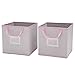 Delta Children 2 Count Nursery Organizer Bin Set, Infinity Pink