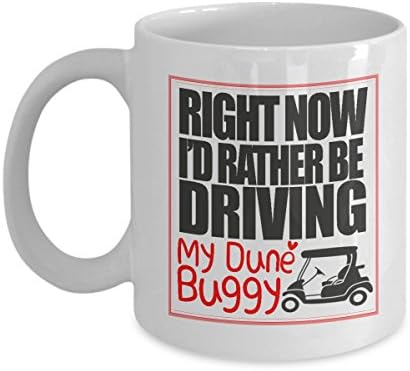 MY DUNE BUGGY COFFEE MUG: Creative Hot Beverage Printed Mugs for Men, Women, Mom and Dad - Cute, Funny, Clever, Unique Specialty Drinkware - Microwave &amp; Dishwasher Safe - Fade Resistant