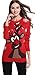 Women's Christmas Sweater Cute Reindeer Snowflakes Knitted Pullover Ugly Party Costume Outfit (Small, Lighting)