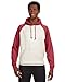 J America Adult Vintage Heather Pullover Hood (Oatmeal Hthr_Simply Red) (M)