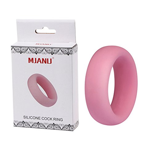 ForHe Men Silicone Co-ck Ring Delay Lock Rings Toy (Pink)
