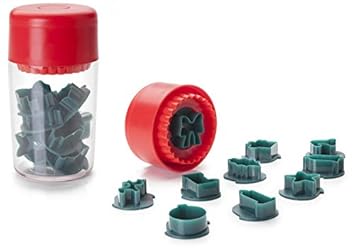 MAAJÂ® LINZER KEKSAUSSTECHER WEIHNACHTEN AUSSTECHER MIT AUSWERFER KUNSTSTOFF