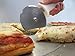 LedgeON Pizza Cutter - Professional 4 Inch Stainless Steel Wheel With Commercial Quality Handle - White