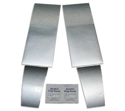 Colored Shoe Sole Kit - Slip Resistant Shoe Bottom Cover for Women's Heels (Silver)