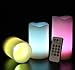 Mooncandles - Vanilla Scented Wax Candles with Colour Changing Remote Control (4'', 5'', 6'' inch Candles)