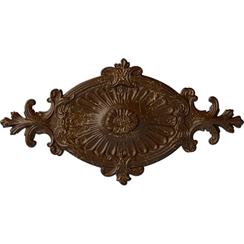 Ekena Millwork CM23RO1RBC 23-1/2" x 12-1/4" x 1-1/2" Quentin Ceiling Medallion,…