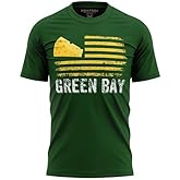 Green Bay Football Shirt for Men, USA Cheese Head Shirts, Football Fans Gameday Apparel