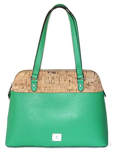 Ralph Lauren Satchel Fern Faux Vegan Leather Hanway Dome Handbag