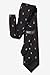 Wild Ties Black Microfiber Tie | Skull & Crossbones Necktie