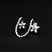Qtalkie 1pcs Fashion Silver Star Ear Bone Clip on Ear Cuff Earrings No Pierce