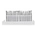 LOOYUAN 20pcs 3mm Shank Tungsten Steel Solid Carbide Rotary Files Diamond Burrs Set Fits Dremel Tool for Woodworking Drilling Carving Engraving