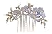 KimmyKu Bridal Hair Accessories Vintage Rose Gold Wedding Party Hair Comb Crystal Vine Bridal
