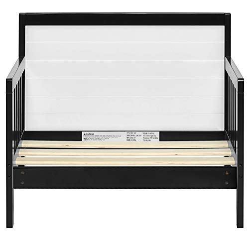 Dream On Me Hudson 3 In 1 Convertible Toddler Bed In Black And White