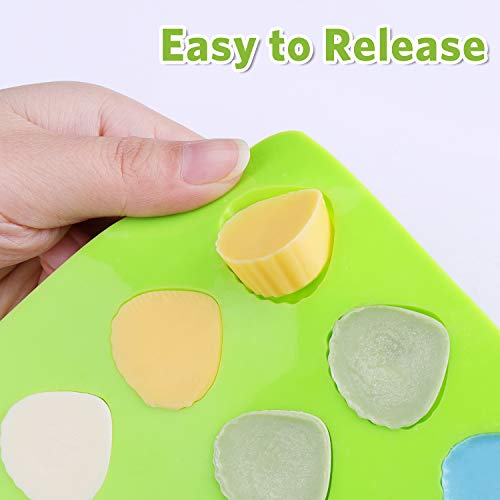 image for Silicone Chocolate Candy Molds, Senbowe 4 Pack Non-stick Baking Molds 