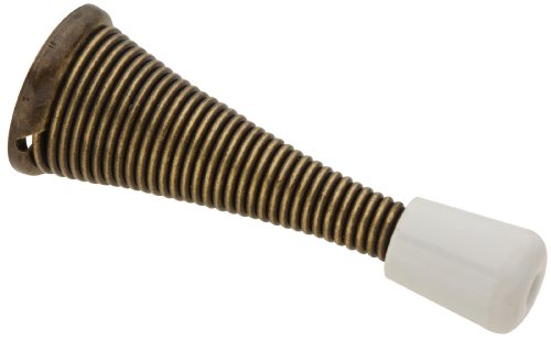 Stanley Hardware S756-258 7092 Spring Doorstop in Antique Brass, 2 piece