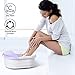 Giantex Foot Spa, Foot Bath with Heat Infrared Bubbles, Adjustable Automatic Point Massage Rollers, Easy Water Drainage, Anti-Skip Foot Pad, Anti-Splash & Removable Cover, Heated Foot Soaking Tub